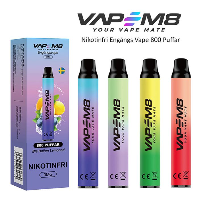 VapeM8 – En ny svensk Nikotinfri Vape